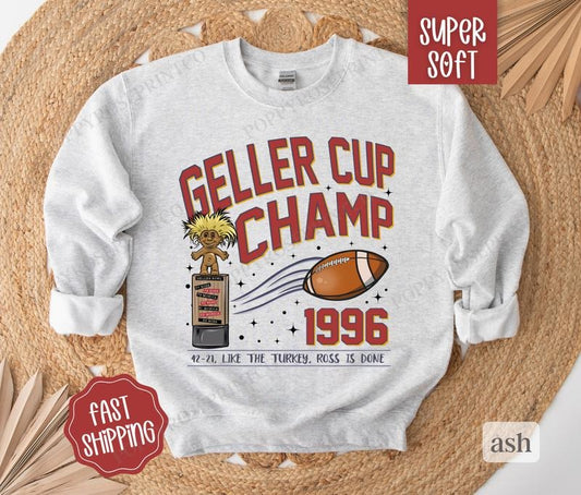 Geller Cup Thanksgiving Sweatshirt, Funny Holiday Sweater, Holiday Sweatshirt for Women T-Shirts, Hoodie | WearSparks.com