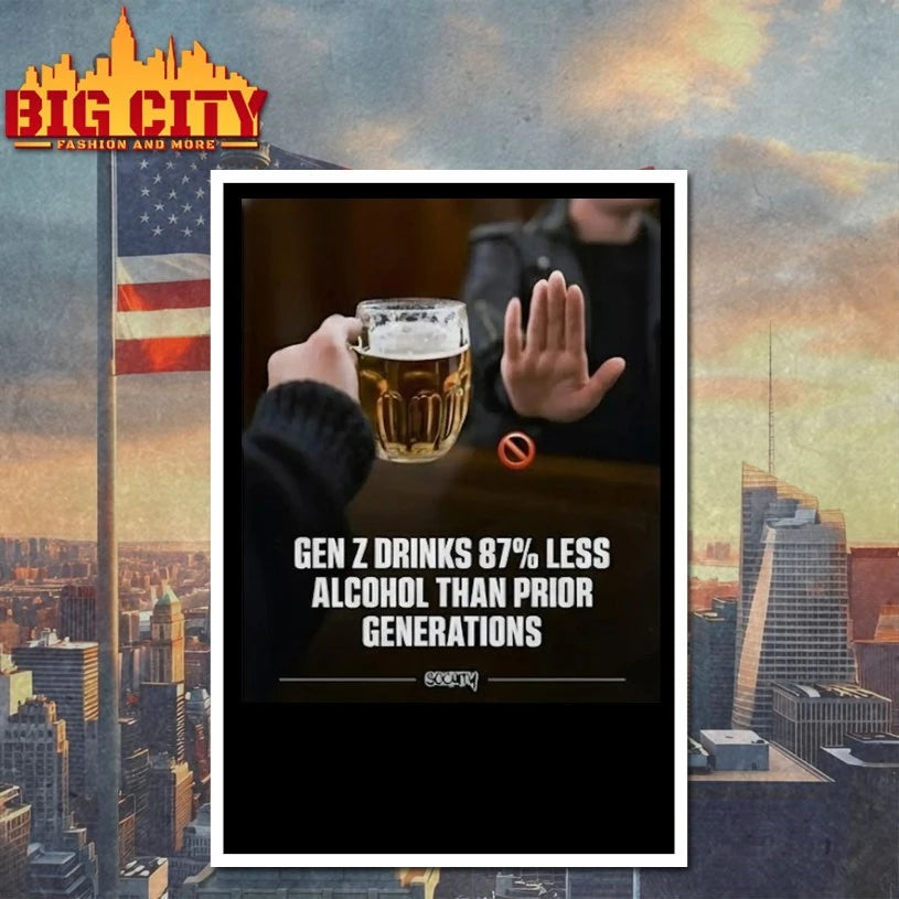 Gen Z Drinks 87% Less Alcohol Than Prior Generations Shirt