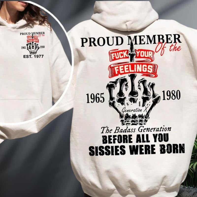 Generation X Custom Year Badass Generation Shirt Before All You Sissies Were Born Gift For Gen X Retro Gen X Shirt Skull...