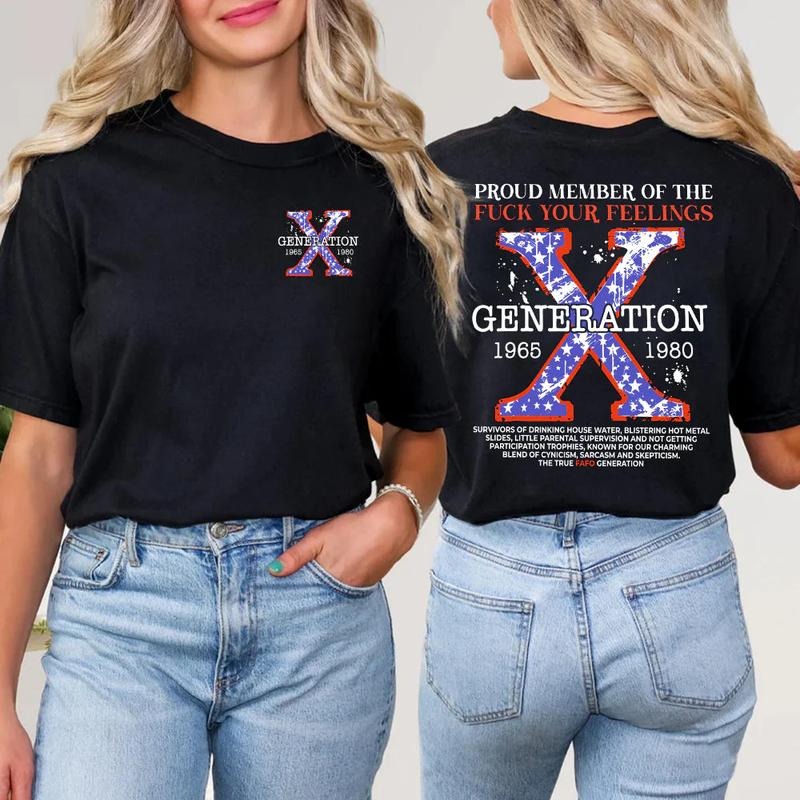 Generation X Statement T-Shirt , Proud Gen X Apparel Hoodie, Sweatshirt | WearSparks.com