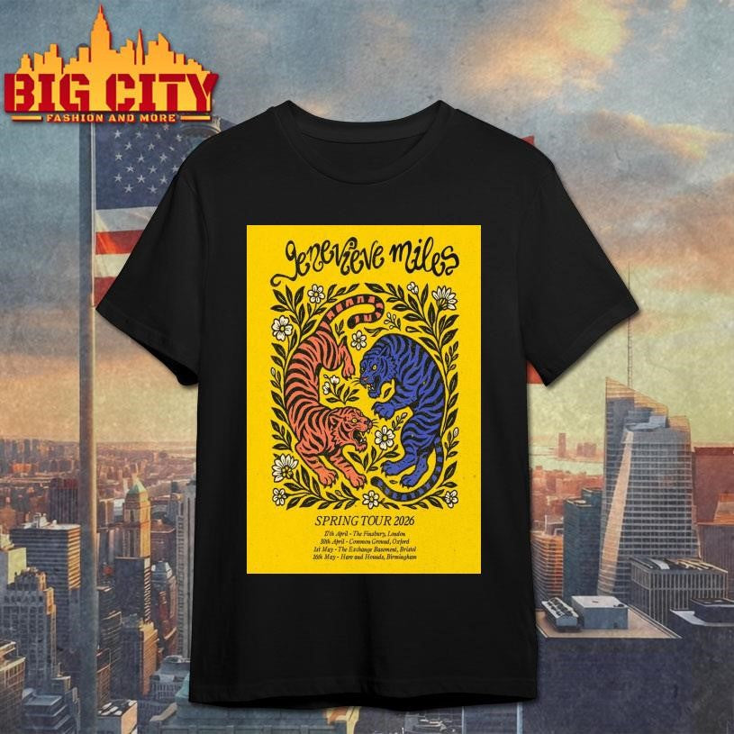Genevieve Miles Spring Tour 2026 Poster Shirt