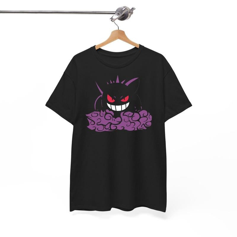 Gengar T-Shirt Sweatshirt Hoodie | Gengar Pokemin Shirt | Dark Ghost Kaiju Japanese Style| Japanese Anime Movie Film Nerd...