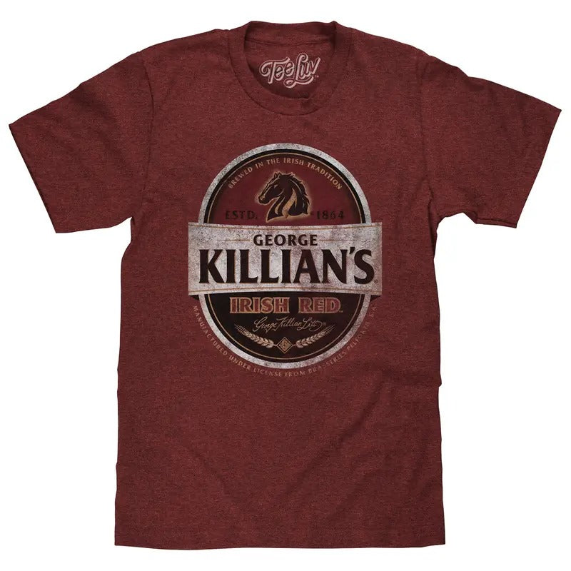 George Killian's Irish Red Lager Logo T-Shirt - Red Hoodie, Sweatshirt | WearSparks.com