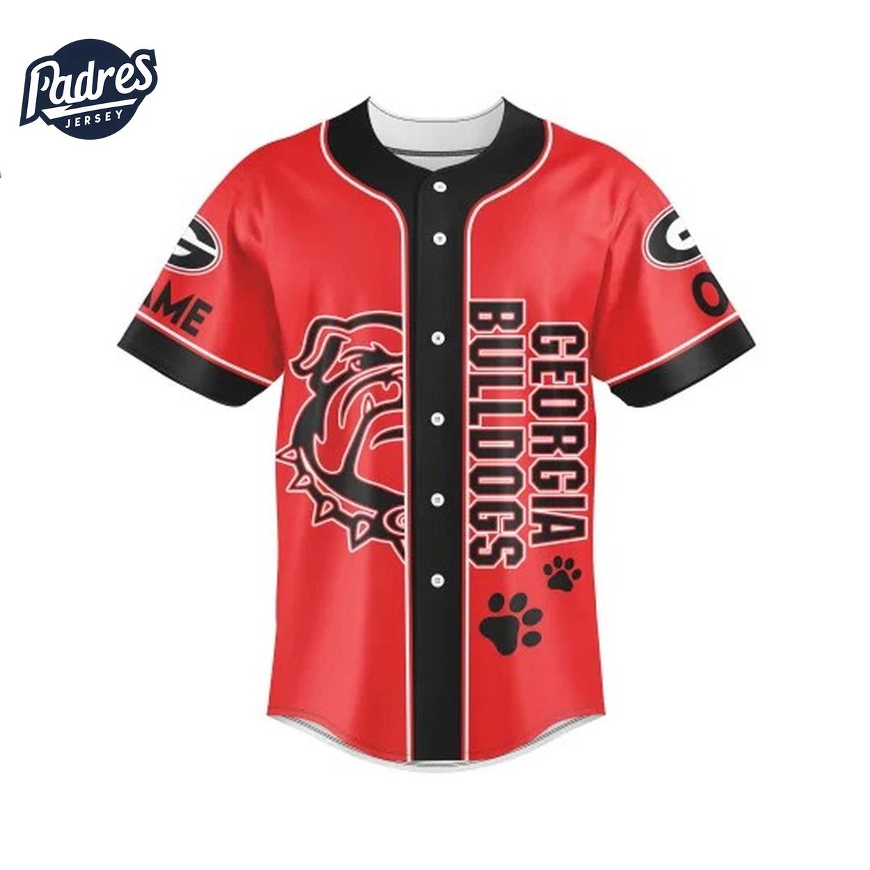 Georgia Bulldogs Est 1785 Custom Baseball Jersey - Padres Jersey Oasis: Elevate Your Baseball Style Game... (Image 2)