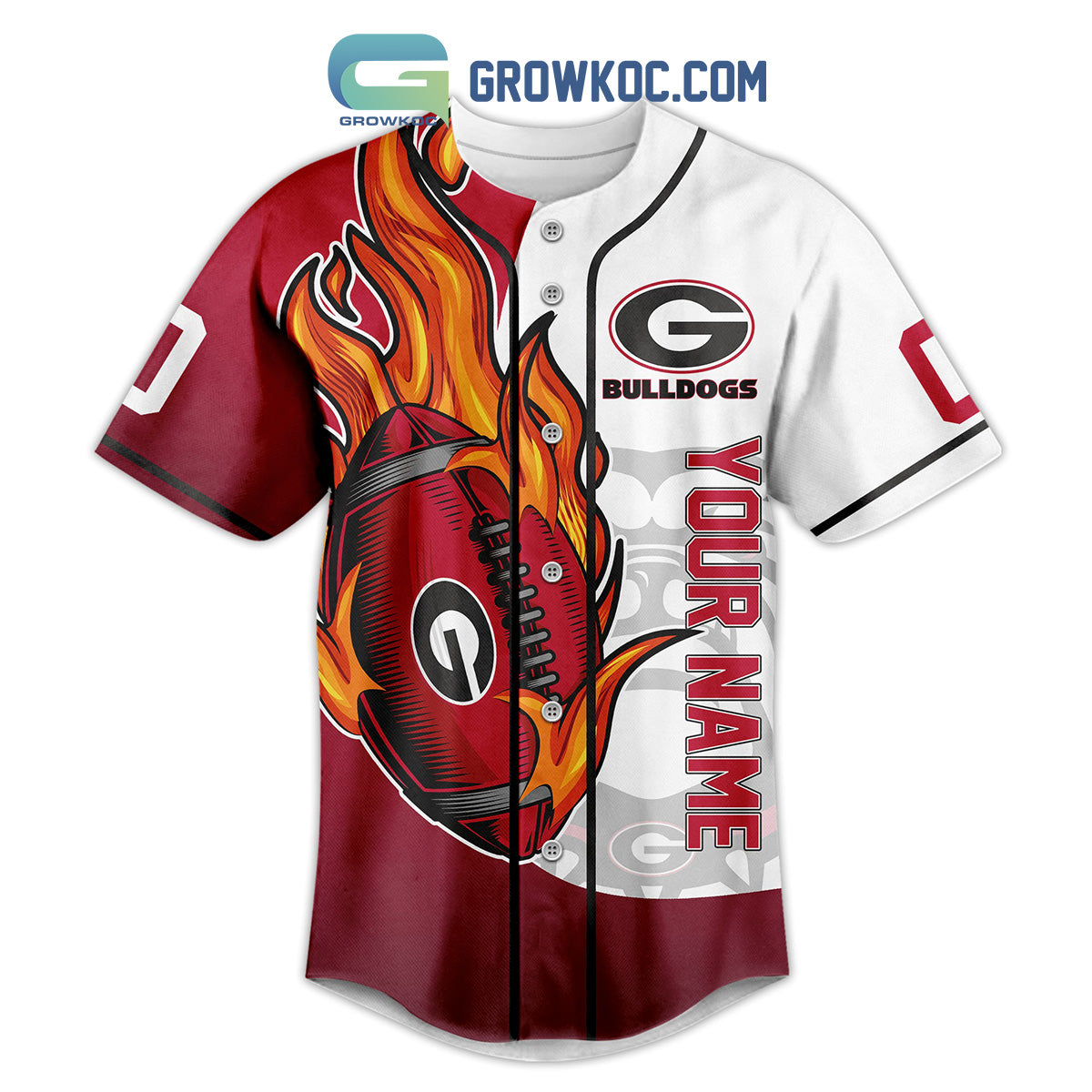 Georgia Bulldogs How ‘Bout Them Dawgs Underneath It All Always A Bulldog Personalized Baseball Jersey