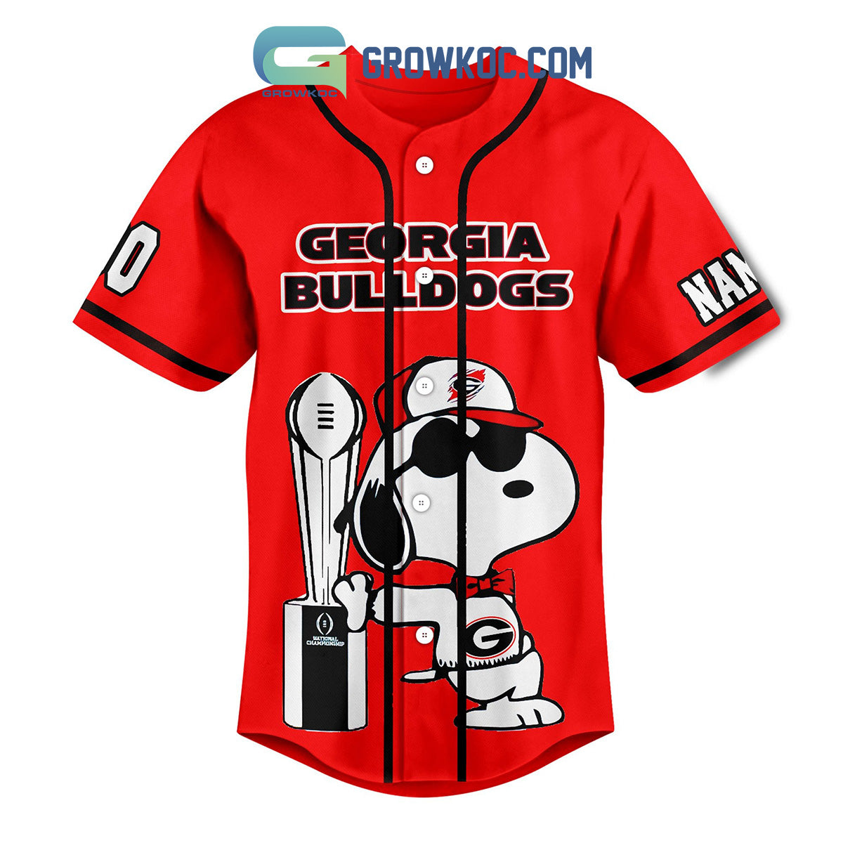Georgia Bulldogs I Got That Dawg In My Personalized Baseball Jersey