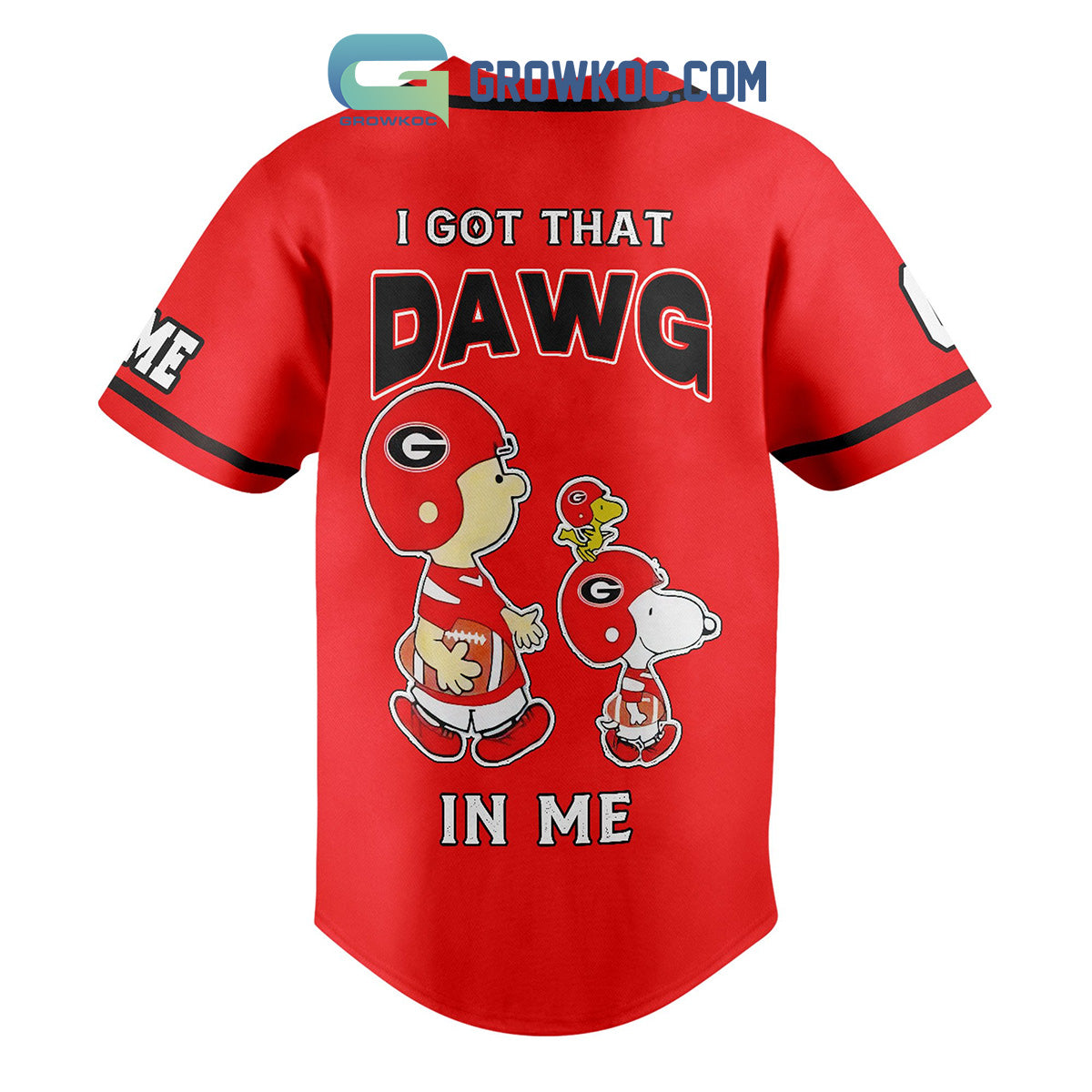 Georgia Bulldogs I Got That Dawg In My Personalized Baseball Jersey