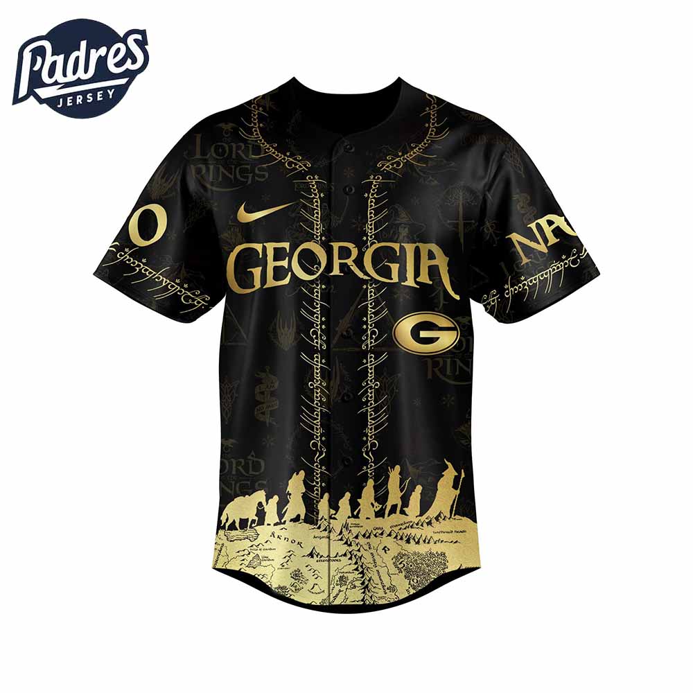 Georgia Bulldogs NCAA x The Lord Of The Rings Personalized Baseball Jersey Outfit - Padres Jersey Oasis:... (Image 2)