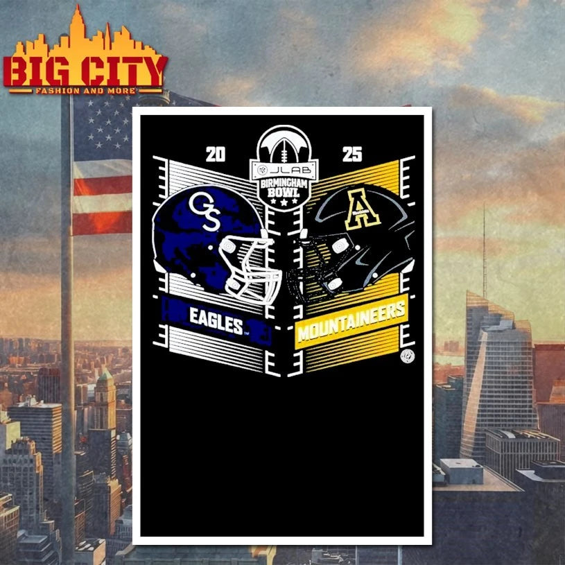 Georgia Southern Head to Head Appalachian State Birmingham Bowl Shirt