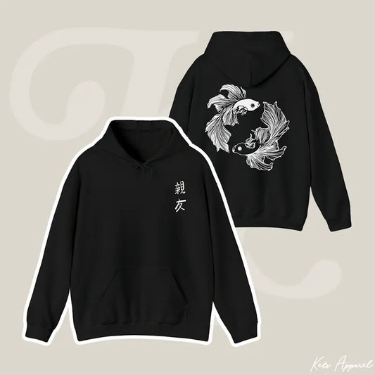 Geto Gojo Betta Fish Hoodie "Shinyuu" Best Friend Collection JuJutsu Kaisen Anime Manga Inspired Satoru Suguru JJK...
