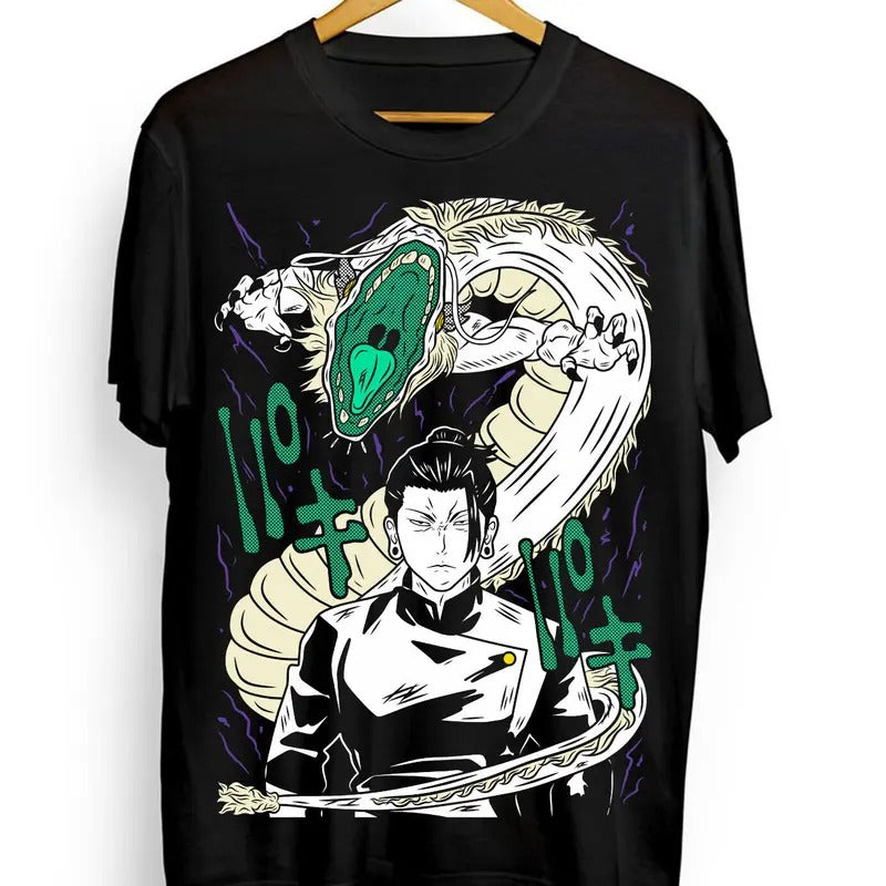 Geto Suguru Short Sleeve Jujutsu Kaisen Gojo Anime Unisex Shirt T-shirt All Size Hoodie, Sweatshirt | WearSparks.com