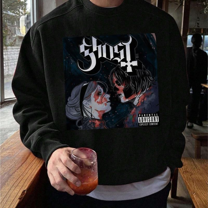 Ghost 3 Cheers for Sweet Revenge Sweatshirt, MCR Ghost Rock Band Graphic TShirt Hoodie K | WearSparks.com