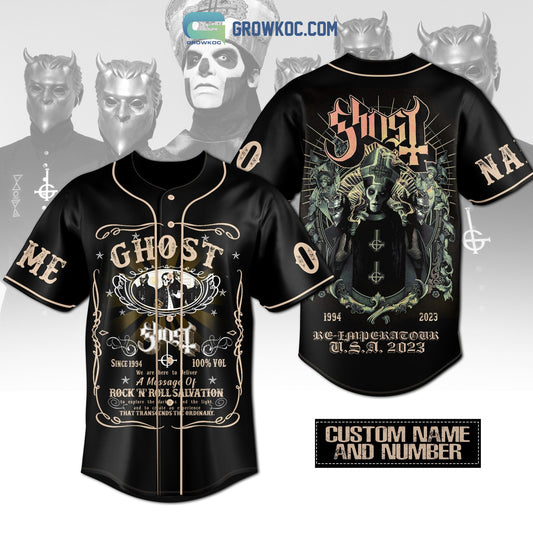 Ghost Band Re Impera Tour USA 2023 Personalized Baseball Jersey