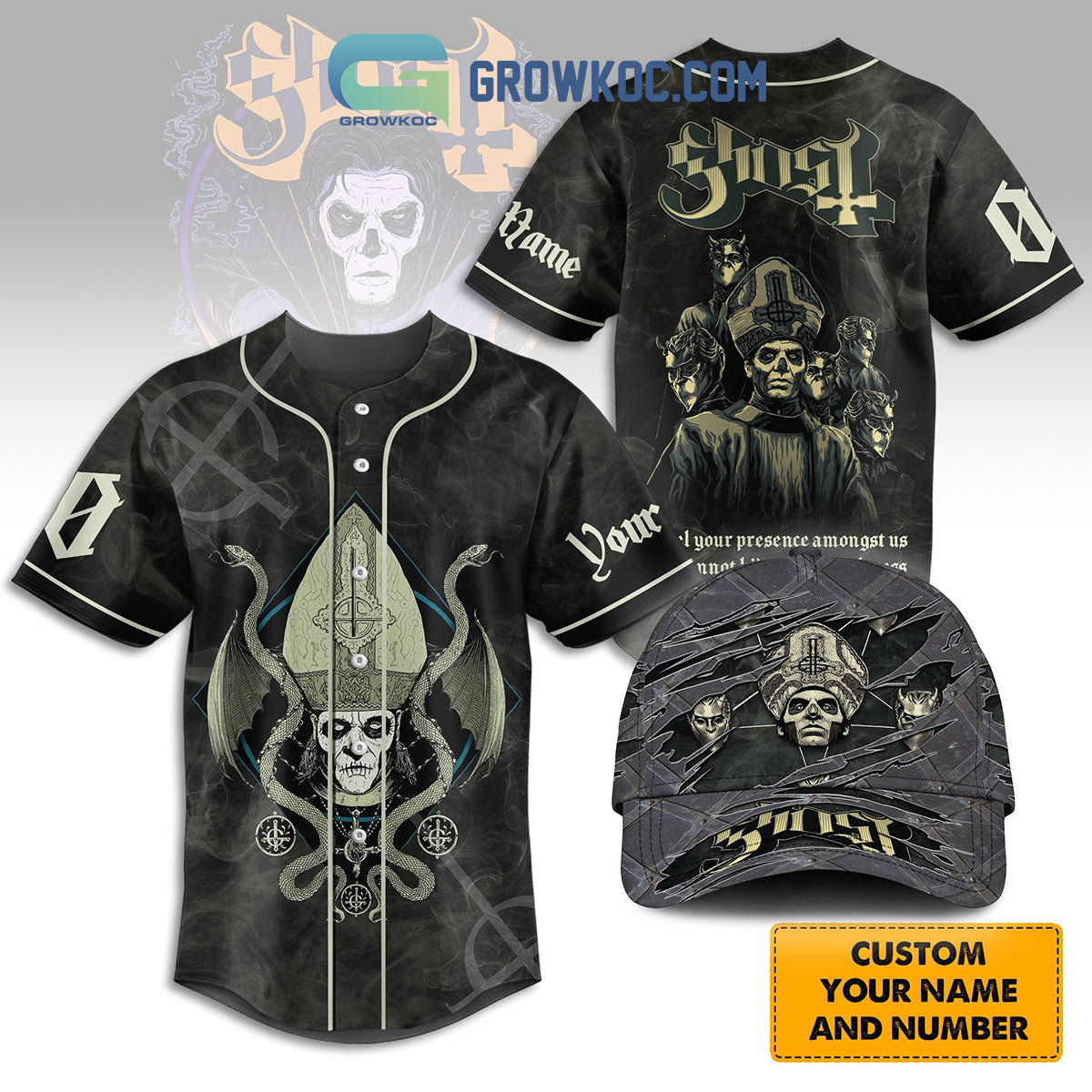 Ghost I Feel Your Presence Amongst Us Personalized Baseball Jersey