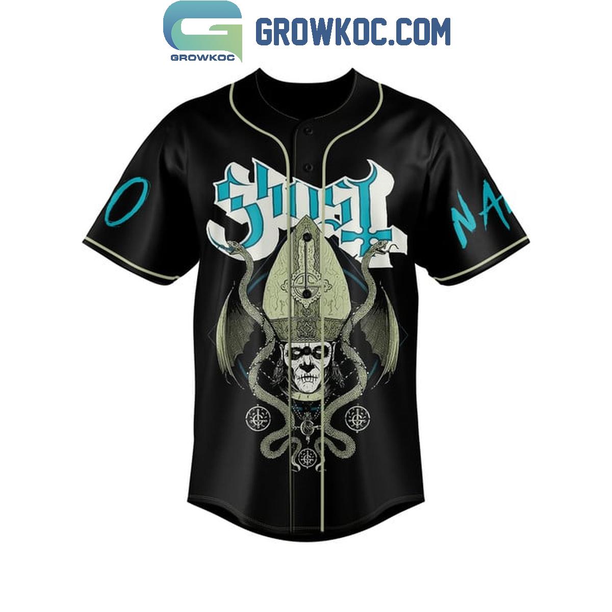 Ghost Rock Band The World Is On Fire Personalized Baseball Jersey