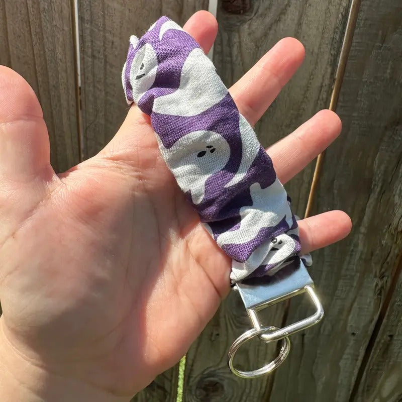 Ghost Scrunchie Wristlet Keychain (Cotton Fabric) T-Shirts, Hoodie, Sweatshirt | WearSparks.com