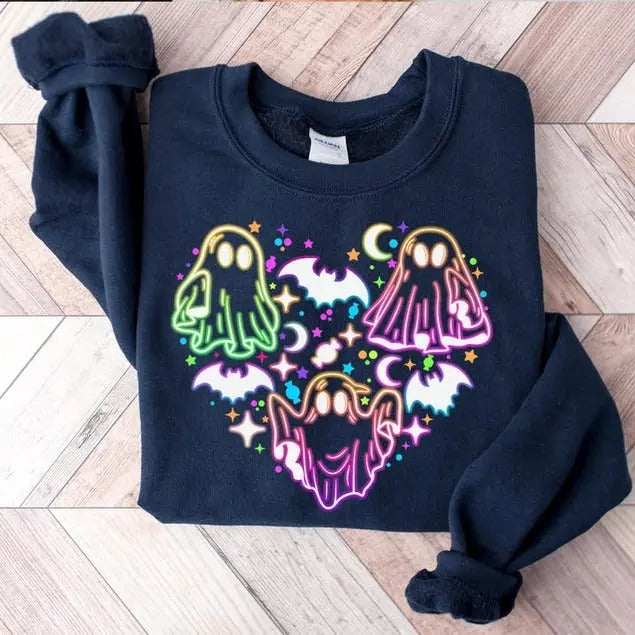 Ghost Sweatshirt, Halloween Ghost Shirt, Bougie Ghost Shirt, Halloween Gifts, Halloween Crewneck, Halloween Ghost ...