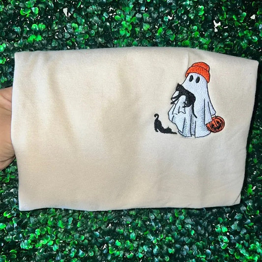 Ghost kitty sweater or tee shirt Hoodie, Sweatshirt | WearSparks.com