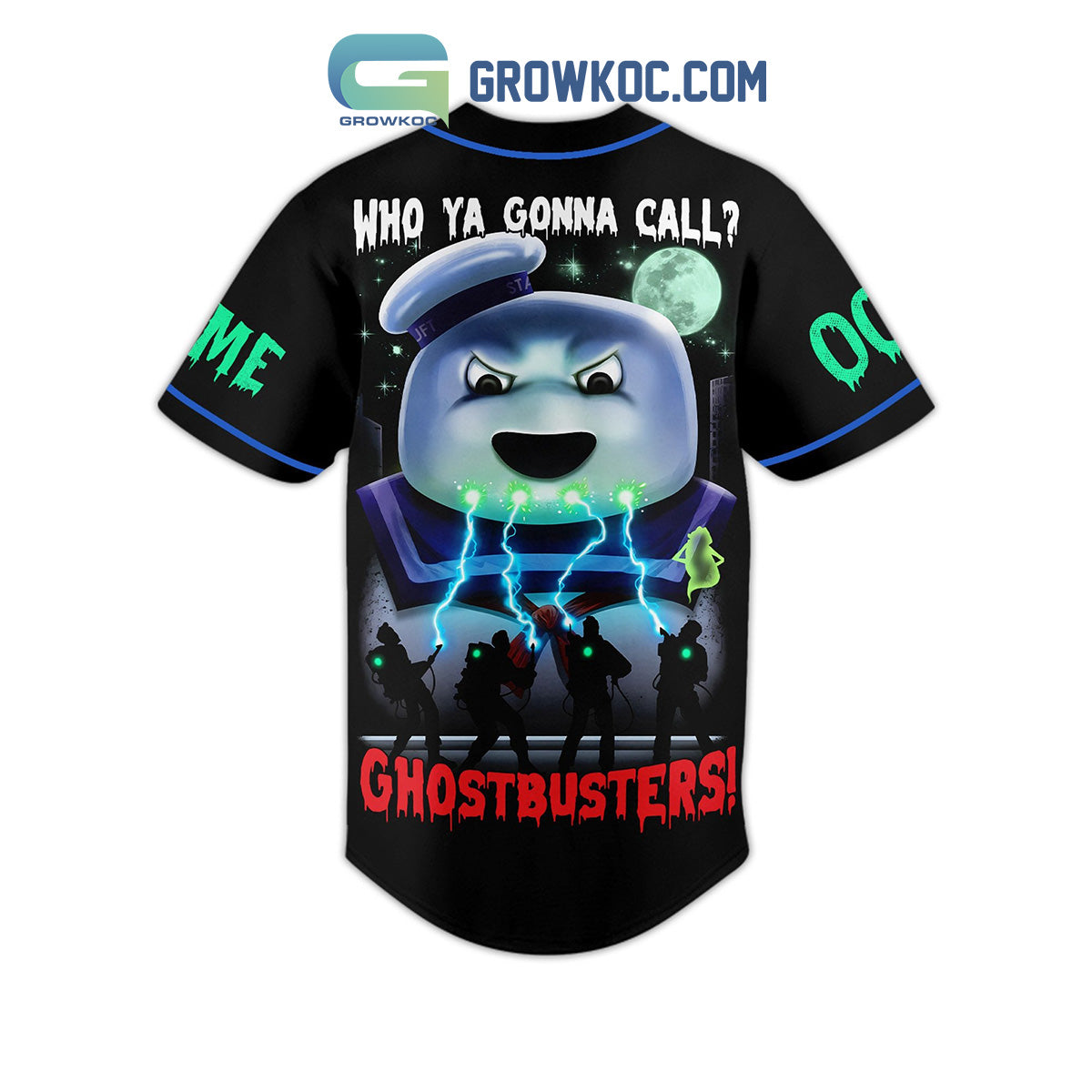 Ghostbusters I Ain’t Afraid Of No Ghost Personalized Baseball Jersey