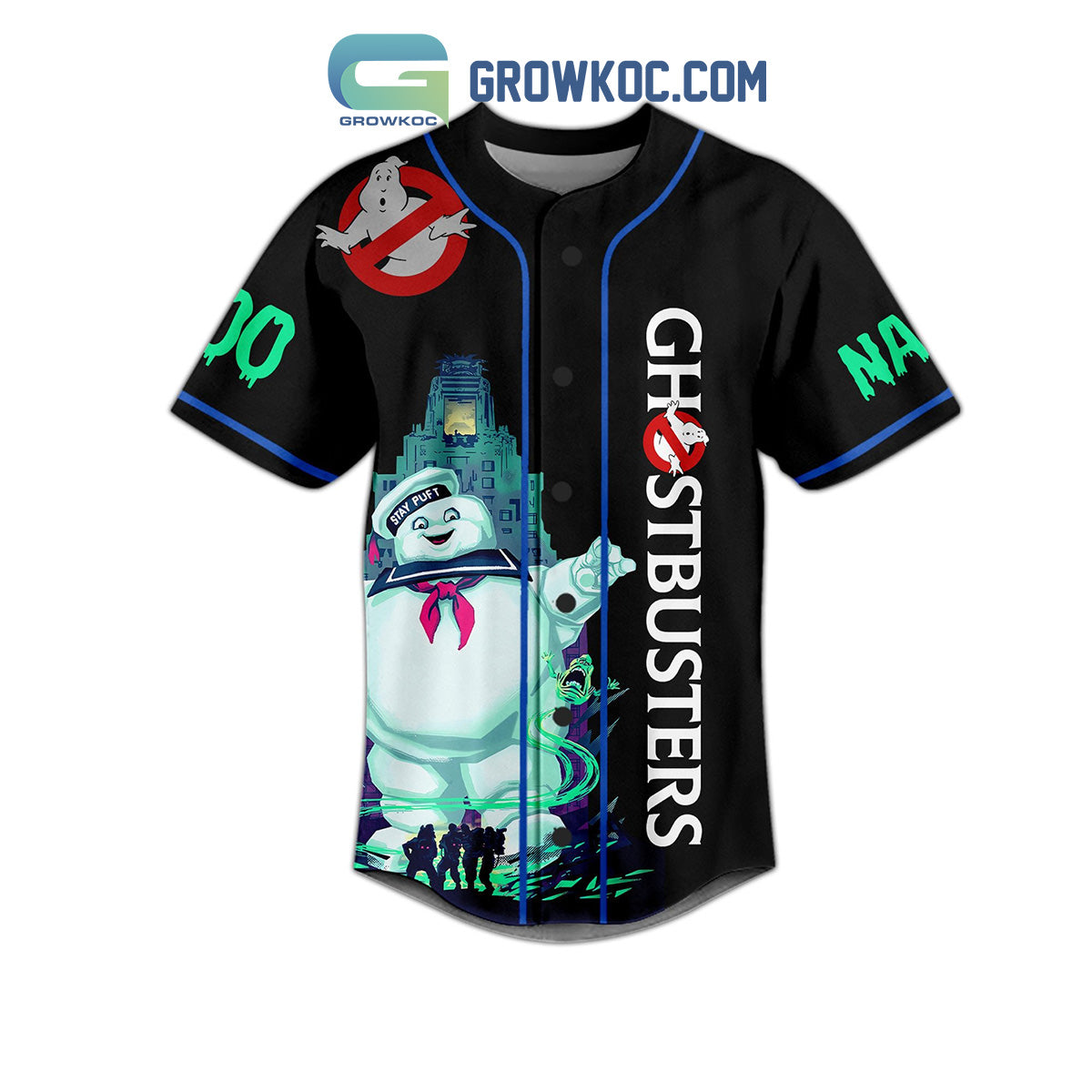 Ghostbusters I Ain’t Afraid Of No Ghost Personalized Baseball Jersey