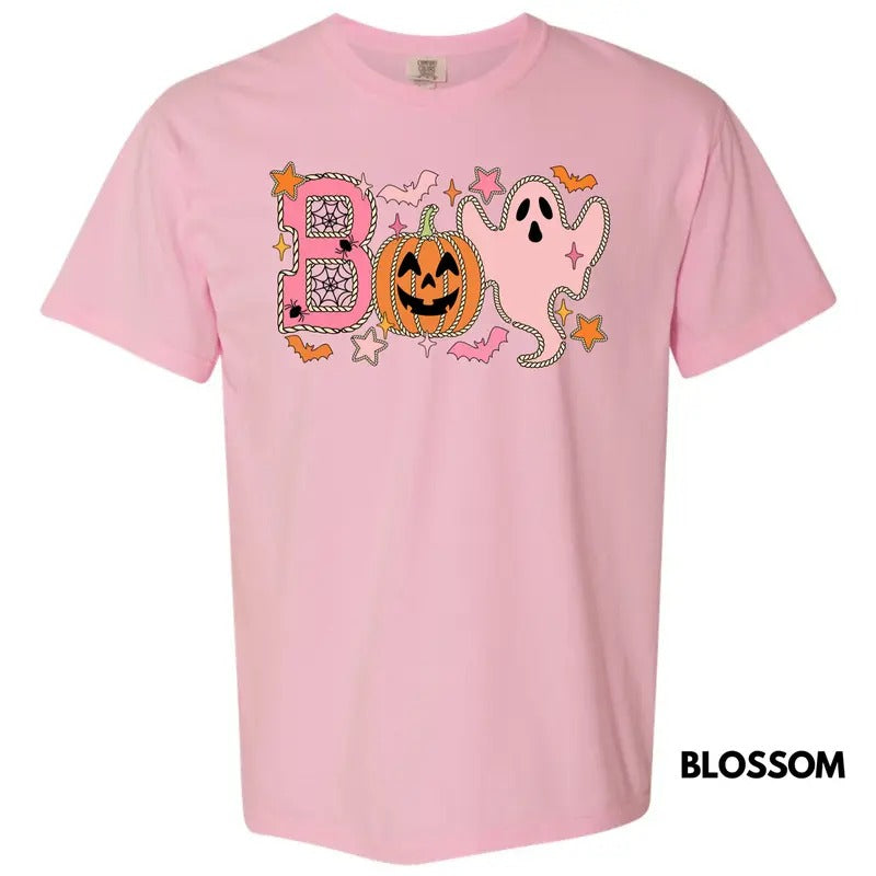 Ghostly Pink BOO Comfort Colors T-Shirt 'NLB' Hoodie, Sweatshirt | WearSparks.com