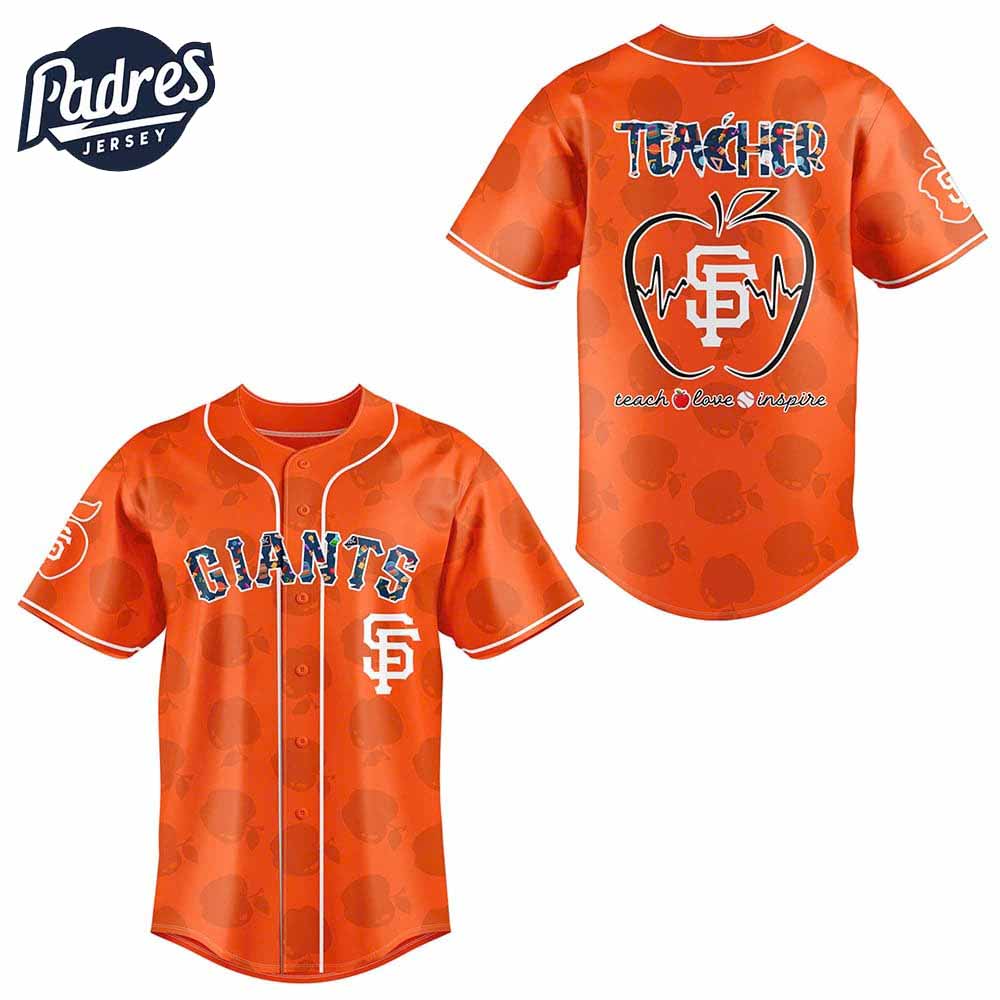 Giants Teacher Night Baseball Jersey 2025 - Padres Jersey Oasis: Elevate Your Baseball Style Game T-Shirts,... (Image 1)