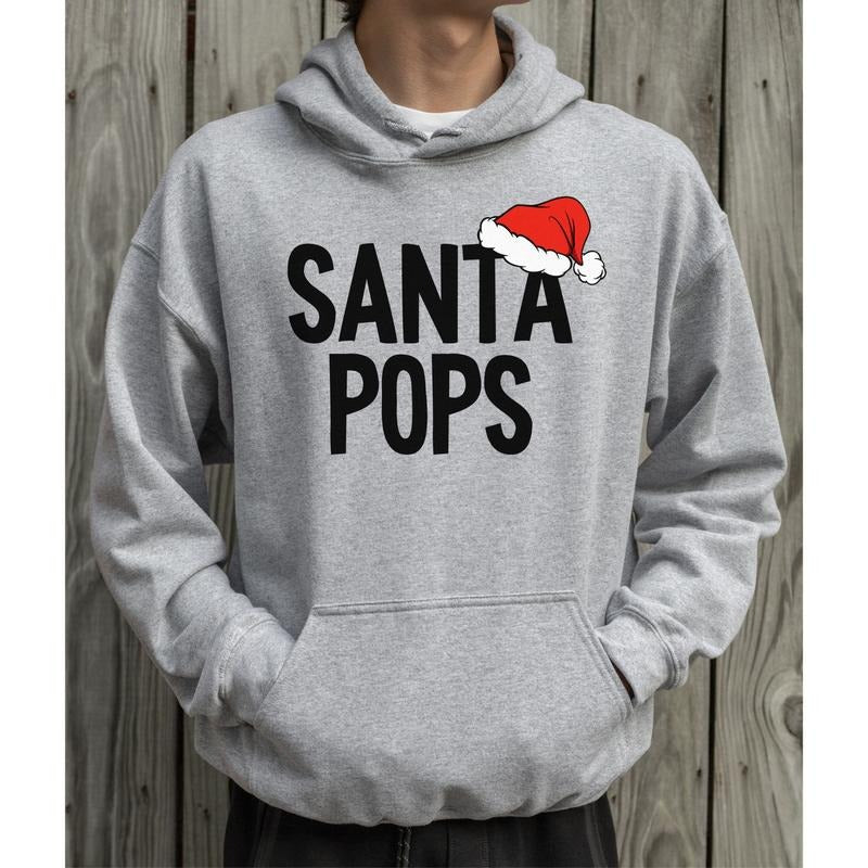 Gift For Papa Santa Funny Tee. New papa Gift, Unisex Long Sleeve Pullover Shirt Hoodie, Sweatshirt | WearSparks.com