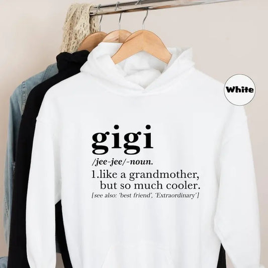 Gigi Definition Sweatshirt, Grandma Hoodie, Cool Nana Sweatshirt, Grandma Gift Hoodie, Grandmother Birthday Outfit Sport...