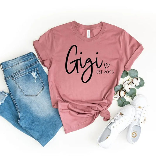 Gigi Shirt, Grandma Gift,Gigi Established Shirt, Grandma Shirt, Mothers Day Shirt Hoodie, Sweatshirt | WearSparks.com