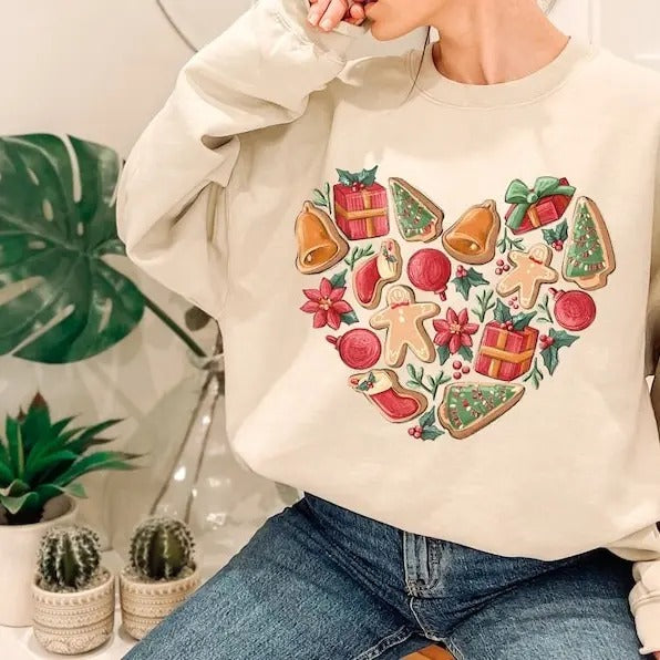 Gingerbread Cookies Sweatshirt, Christmas Shirt, Christmas Matching Sweatshirt, Family Shirt, Trending Shirt Hoodie