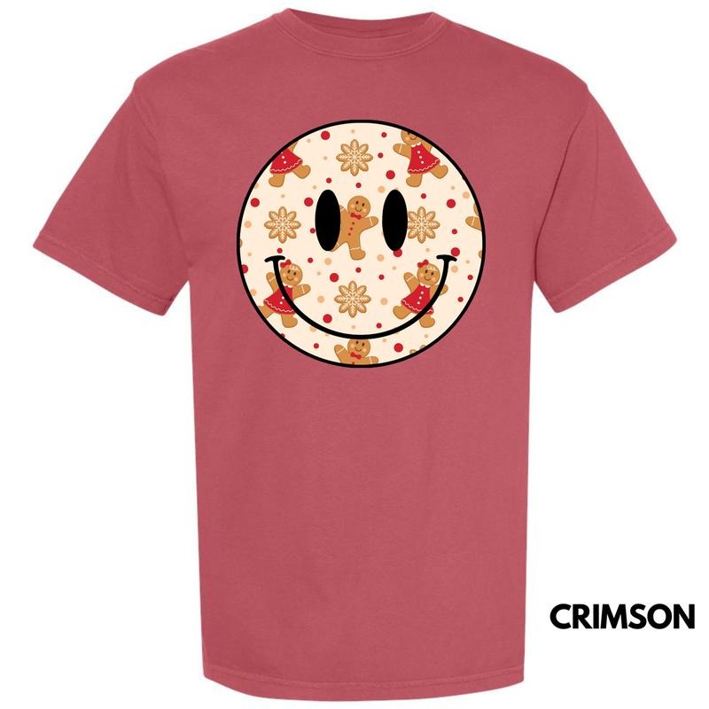 Gingerbread Happy Face Comfort Colors T-Shirt 'NLB' Hoodie, Sweatshirt | WearSparks.com