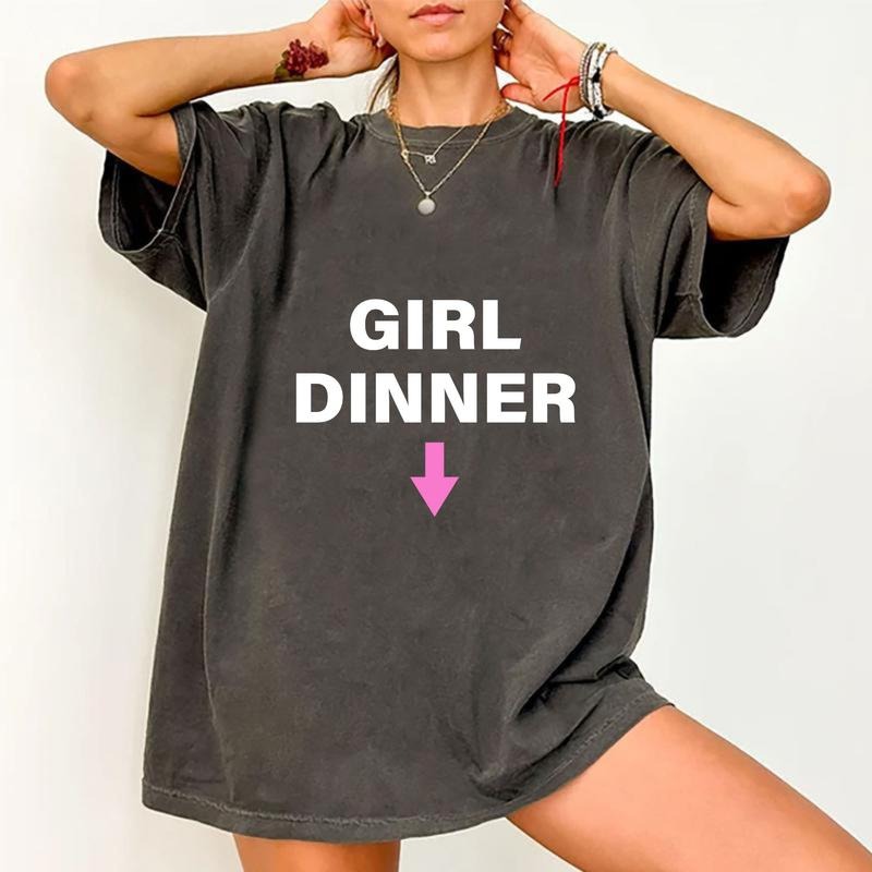 Girl Dinner Shirt, Shirt For Men and Women, Trendy Shirt Hoodie, Sweatshirt | WearSparks.com