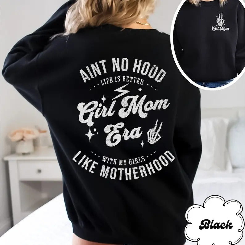 Girl Mom Era Sweatshirt, Motherhood Sweatshirt, Mom Of Girls Sweatshirt, Girl Mom Sweatshirt, Girl Mama Sweatshirt, Girl...