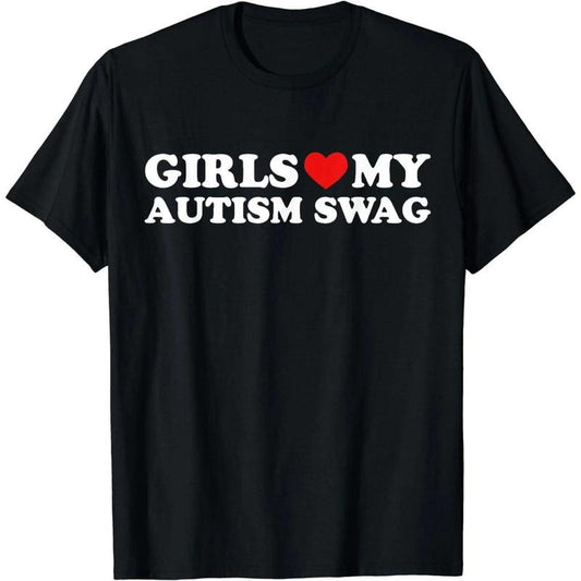 Girls Love My Autism Swag Funny Autistic Boy Gifts Awareness T-Shirt Hoodie, Sweatshirt | WearSparks.com