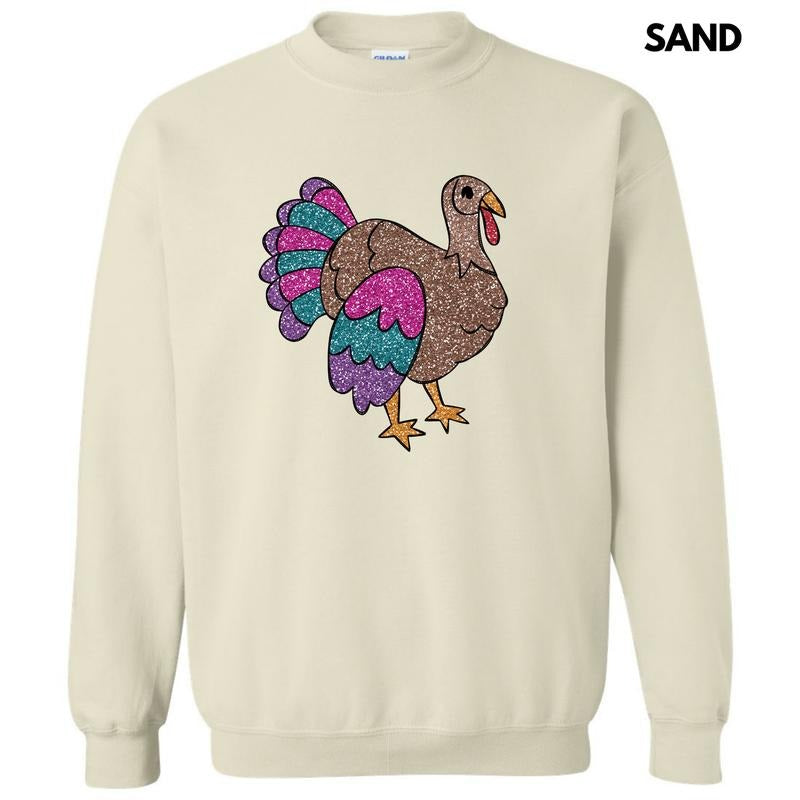 Glam Turkey FAKE Glitter Sweatshirt 'NLB' T-Shirts, Hoodie | WearSparks.com