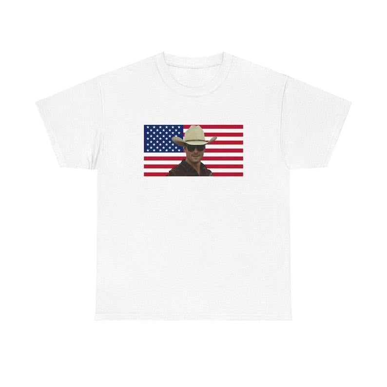 Glen Powell as Tyler Owens Twister 2024   flag shirt Casual Crewneck Hoodie, Sweatshirt | WearSparks.com