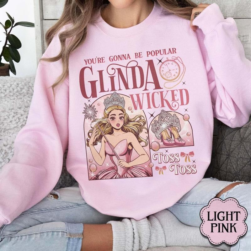 Glinda Wicked Sweatshirt, Elphaba Glinda Wicked Duo Hoodie, Wicked Musical Movie Merch, Defying Gravity, Wicked Change...