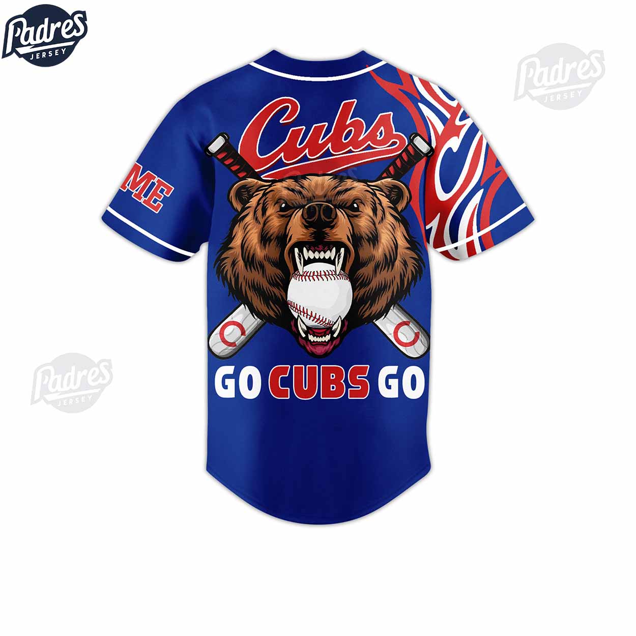 Go Cubs Go Chicago Cubs Custom Baseball Jersey Style - Padres Jersey Oasis: Elevate Your Baseball Style Game... (Image 3)