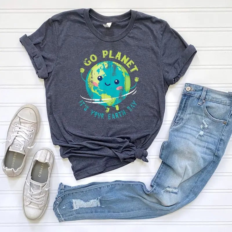 Go Planet It's Your Earth Day Shirt, Earth Day Shirt, Nature Lover Shirt, Eco Friendly Shirt,Happy Earth Day Shirt...