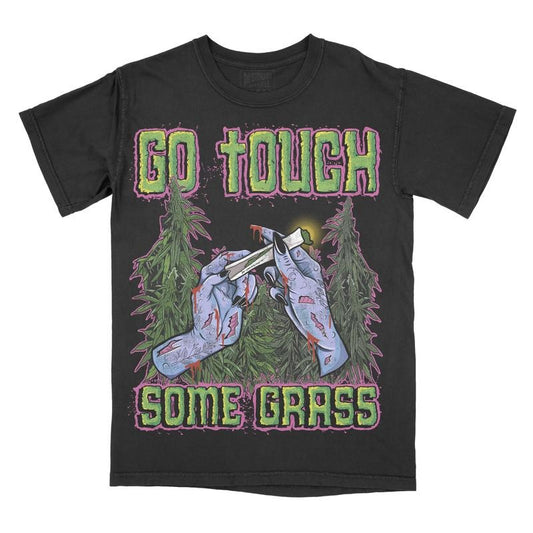 Go Touch Some Grass Comfort Colors Unisex T-shirt, Gothic, Alternative Fashion, Gardening Tee, Summer Shirt, Dark...