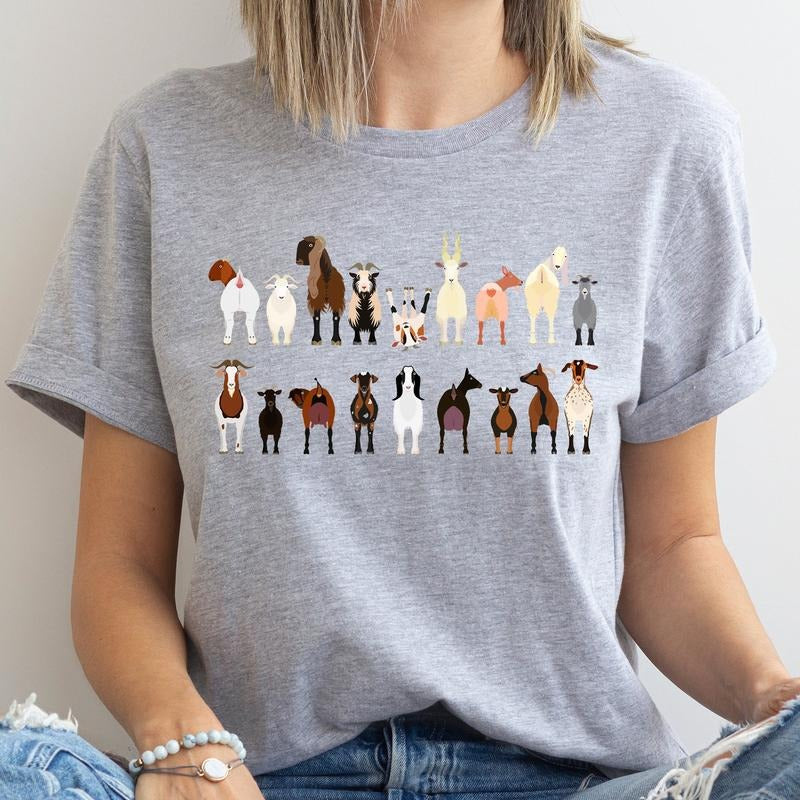 Goat Lovers Super Soft Tees, Farm Animal Shirts, Illustration, Breeds Hoodie, Sweatshirt | WearSparks.com