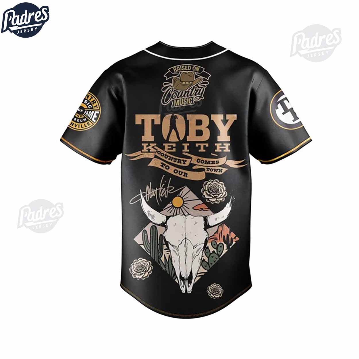 God Family Toby Keith Baseball Jersey Outfit - Padres Jersey Oasis: Elevate Your Baseball Style Game T-Shirts,... (Image 4)