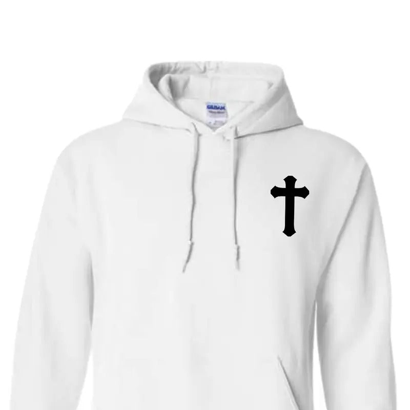 God First T-Shirt Sweatshirt Hoodie, Men's Letter & Cross Print Round Neck Tee, Casual Comfy Knitting Top for Summer,...