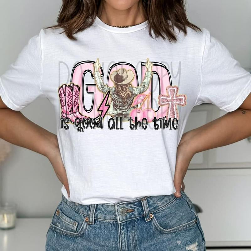 God Is Good All The Time DTF Transfers - THIS IS NOT A SHIRT style 02 Hoodie, Sweatshirt | WearSparks.com