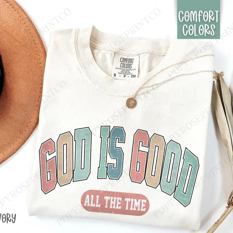 God is Good Shirt Comfort Colors, Religious Tshirt, Christian Women's Tee Hoodie, Sweatshirt | WearSparks.com