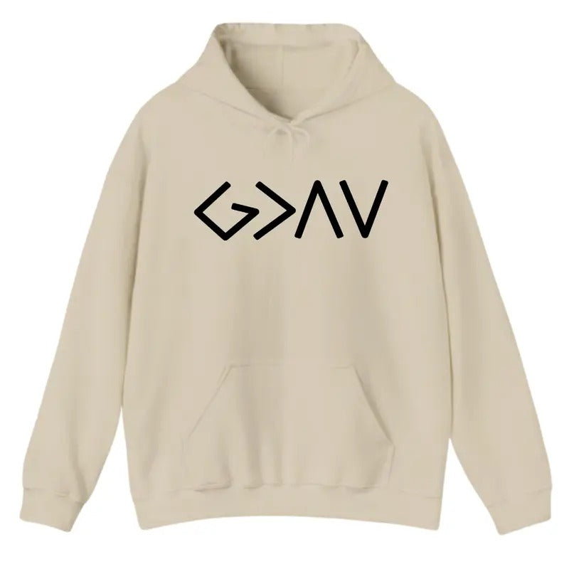 God is Greater Than the Highs and Lows Hoodie Sweatshirt T-Shirt, Bible Jesus Lover Gift, Trendy Shirt | WearSparks.com