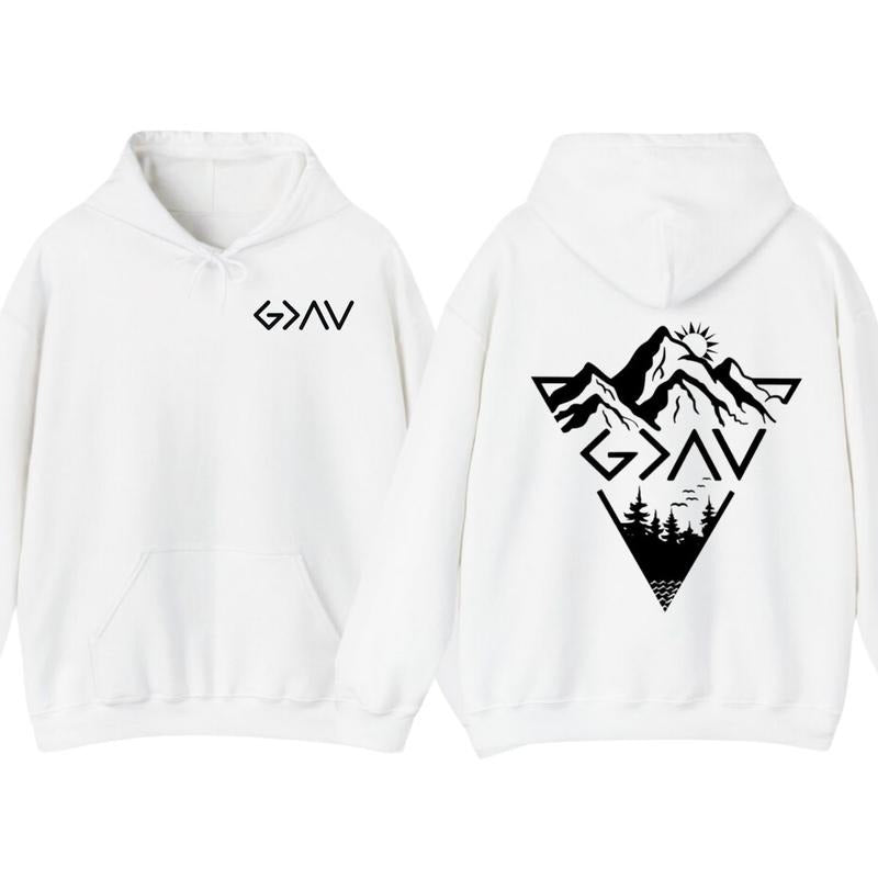 God is Greater Than the Highs and Lows Sweatshirt, Christian Hoodie, Bible Jesus Lover Gift, Faith Sweatshirt, Jesus...