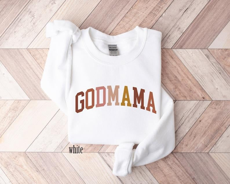 Godmama Gift,Godmother Sweater, Godmama Sweater, Godmother  Hoodie and Sweater; T-shirt Cotton Menswear Polyester Tops...