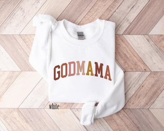 Godmama Gift,Godmother Sweater, Godmama Sweater, Godmother  Hoodie and Sweater; T-shirt Cotton Menswear Polyester Tops...
