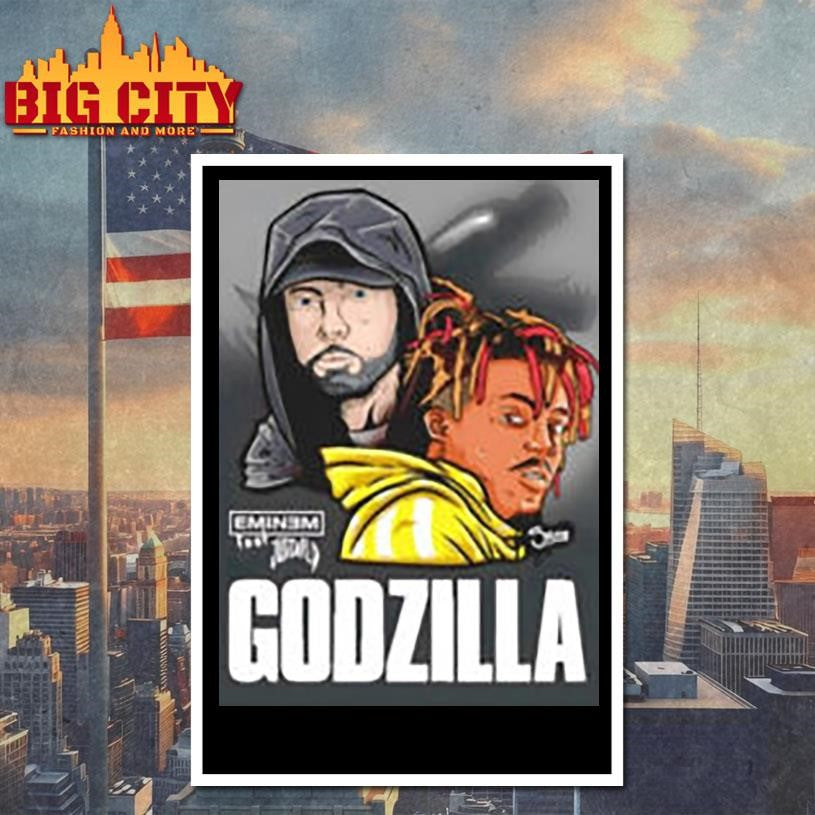 Godzilla Music to Be Murdered By album poster shirt